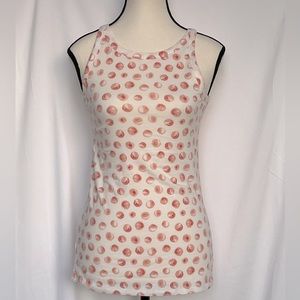 NWT LOFT Dotted Racerback Tank Top Size M‎